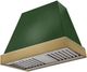 AGA Euclid 36" Cornwall Green Wall Mounted Range Hood  with Antique Brass Trim-0