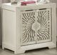 Furniture of America® Geneva Ivory Nightstand-0