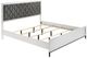 Coaster® Sonora White Eastern King Upholstered Panel Bed-1