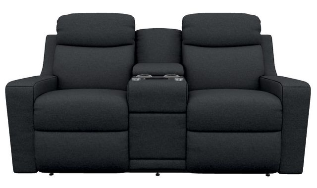 La-Z-Boy® Emmons Storm Power Reclining Loveseat with Console and Headrest-1