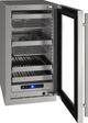 U-Line 18" 3.7 Cu. Ft. Stainless Steel Built-In or Freestanding Wine Cooler-1