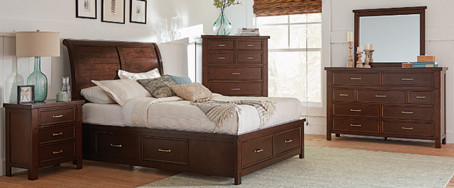 Coaster® Barstow Pinot Noir Queen Storage Bed-1