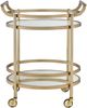 ACME Furniture Lakelyn Brushed Bronze/Glass Top Serving Cart-3