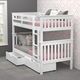 Donco Kids Mission Twin/Twin Bunkbed with Drawers-3