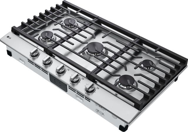 LG 36" Stainless Steel Gas Cooktop-2