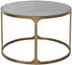 Signature Design by Ashley® Korajane Glass Top Oval Cocktail Table with Antique Gold Base-2