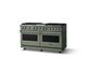 Viking® 5 Series 60" Eucalyptus Pro Style Dual Fuel (NG) Range with Polished Chrome Trim-2