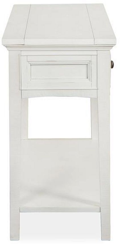 Magnussen Home® Heron Cove Chalk White Rectangular Sofa Table-4