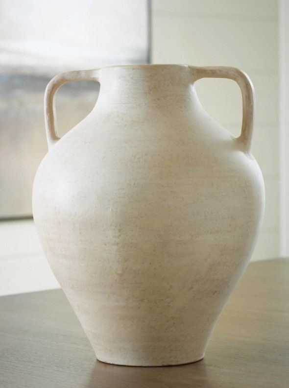 Signature Design by Ashley® Justy Antique Beige 13" Vase-1