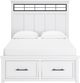 Benchcraft® Ashbryn White Queen Storage Panel Bed-2