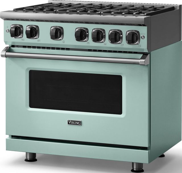 Viking® 7 Series 36" Splash Pro Style Natural Gas Range-3
