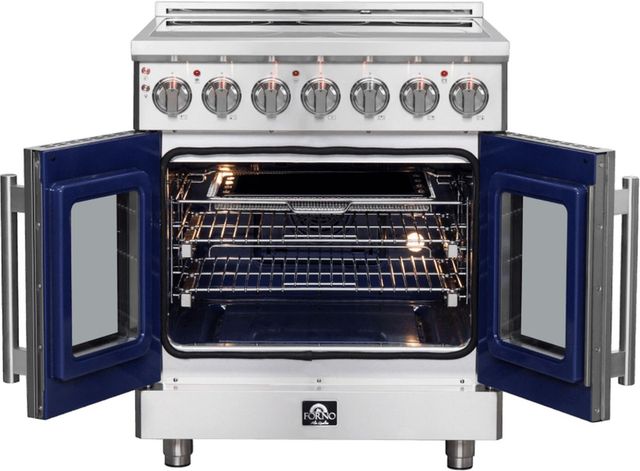 FORNO® Massimo 30" Stainless Steel Pro Style Electric Range-1