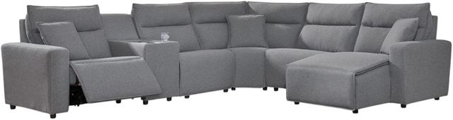 Signature Design by Ashley® Modmax II 6-Piece Pepper/Salt Modular Power Reclining Sectional-0