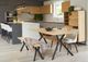 Moe's Home Collection Nevada Brown Dining Table with Black Metal Legs-3