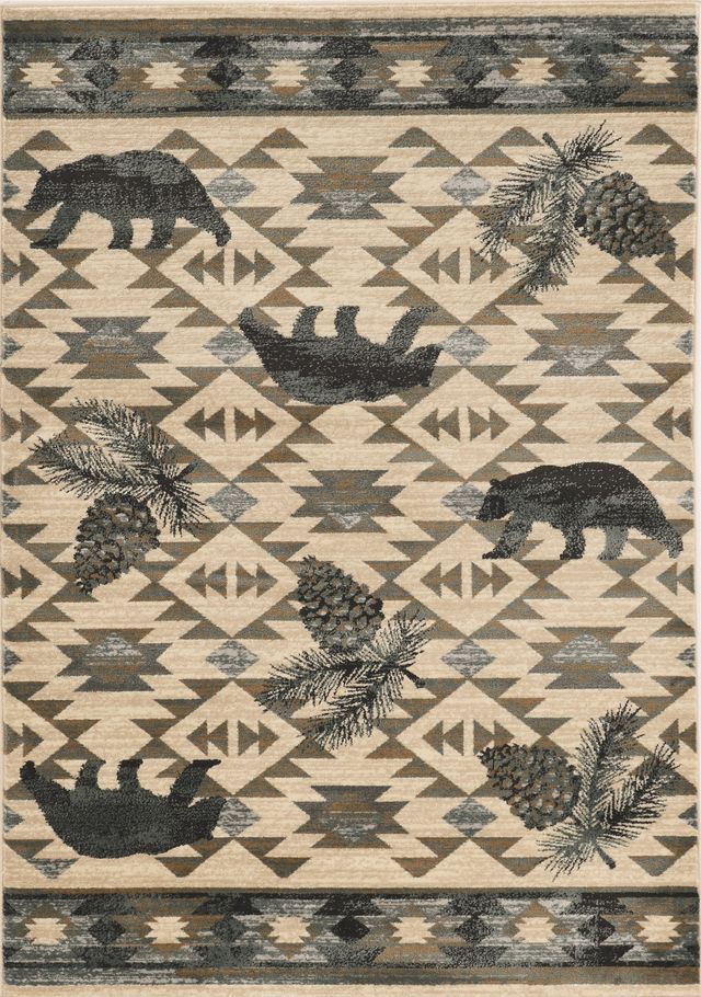 KAS Rugs Chester 5634 Ivory/Blue Montana 5'x8' Rug-0