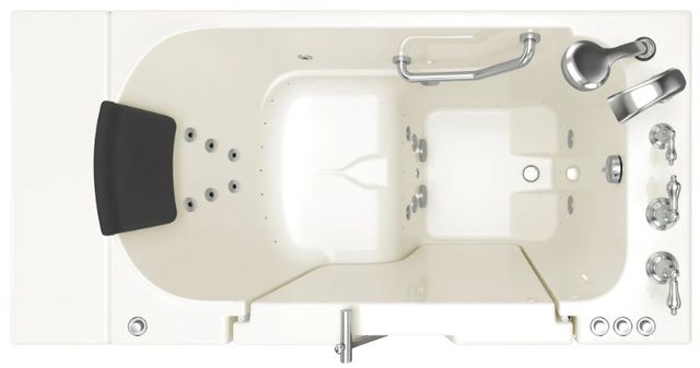 American Standard Gelcoat Linen 30” x 52” Walk-in Tub with Combination Air Spa and Whirlpool Systems - Right-Hand Drain with Faucet-1