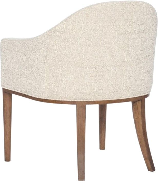 Hooker® Furniture Eleana Classic Linen/Light Caramel Upholstered Dining Arm Chair-3