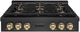 ZLINE Autograph Edition Paramount 36 " Black Satin Stainless Steel and Champagne Bronze Accents Gas Rangetop with 6 Burner DuoPro™ Cooktop -0