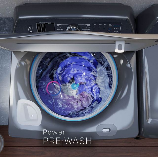 GE Profile™ 5.3 Cu. Ft. Sapphire Blue Top Load Washer -11