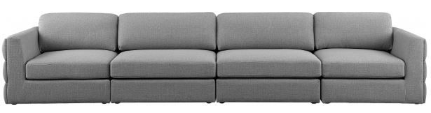 Meridian Furniture Beckham Grey Modular 152" Sofa-1