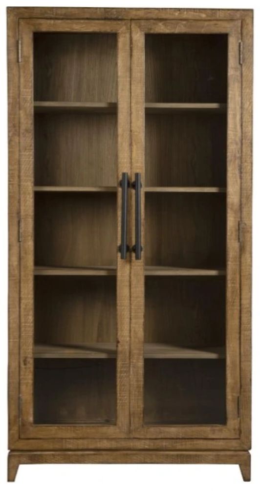 Nest Home Collections Lexington Antique Natural Tall Cabinet-2