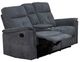 Mazin Furniture Ellesmere Grey Manual Reclining Loveseat with Center Console-1