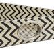 A & B Home Hanley 2-Piece Black/White Geometric Tray Set-4