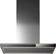Falmec Lumina NRS 36" Scotch Brite Stainless Steel & Black Glass Wall Mounted Range Hood-0