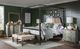 Legacy Classic Vintage Market Barnwood Oak/Kettle Black King Canopy Bed-1