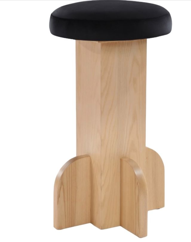 Meridian Furniture Wyatt Luxe Black Counter Stool-0