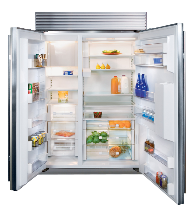 Sub-Zero® 28.4 Cu. Ft. Stainless Steel Built In Side By Side Refrigerator-1
