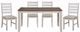 Mazin Furniture Ithaca 5 Piece Grayish White Dining Set-0