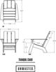 Unwasted® Tranquil Gray Plastic Outdoor Adirondack Chair-1