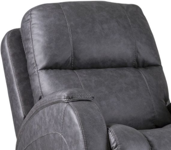 HomeStretch Zena Graphite Manual Swivel Glider Recliner-1