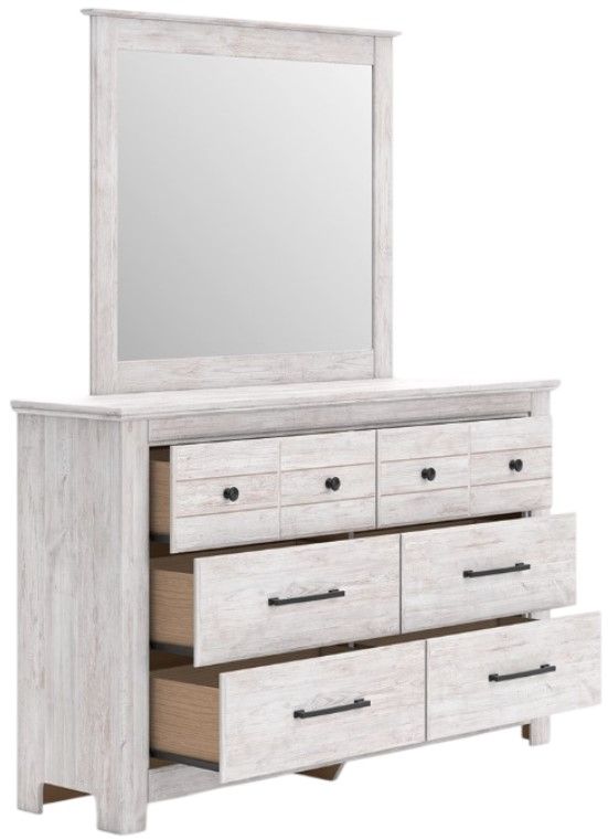 Signature Design by Ashley® Fenderport Whitewash Dresser and Mirror-3