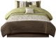 Olliix by Madison Park Serene 7 Piece Green California King Embroidered Comforter Set-0