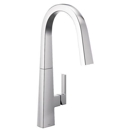 Moen® Nio Chrome One-Handle High Arc Pulldown Kitchen Faucet-0