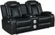 New Classic® Home Furnishings Orion II Black Power Reclining Loveseat-0
