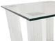 Michael Amini® Montreal™ Glass Top End Table with Mirrored Base-1
