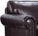 Porter International Designs Cassidy Burgundy Leather Accent Chair-1