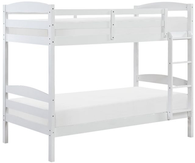 Homelegance® Lani Wire Brushed White Twin over Twin Youth Bunk Bed-0