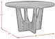 Elements International Oregon Black Dining Table-2