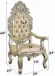 ACME Furniture Sorina 2-Piece Antique Gold Dining Chair Set-2