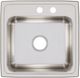 Elkay Lustertone® Classic Lustrous Satin 19-1/2" x 19" x 7-1/2" MR2-Hole Single Bowl Drop-In Sink-1