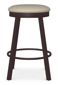 Amisco Customizable Connor Upholstered Swivel Counter Stool-1