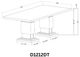 Global Furniture USA D1212 7-Piece Gray/White Dining Set-3