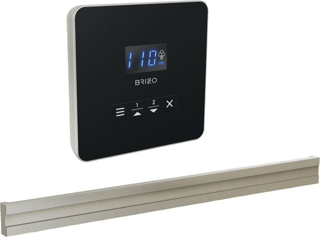 Brizo Mystix™ Lumicoat® Brushed Nickel Elemental Square and Bilateral Steam Set-0