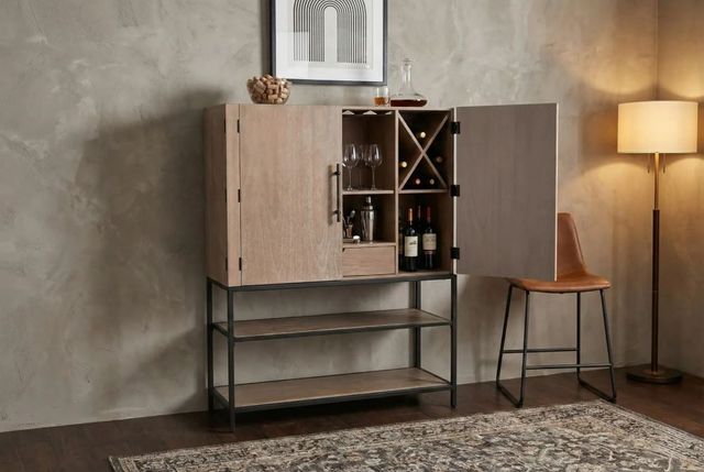 Sunny Designs™ Violet Oak Grove Wine Bar Cabinet-1