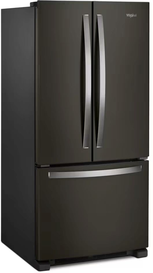 Whirlpool® 33 in. 22.1 Cu. Ft. Fingerprint Resistant Black Stainless Steel Freestanding French Door Refrigerator-1