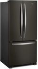 Whirlpool® 33" 22.1 Cu. Ft. Fingerprint Resistant Black Stainless Steel Freestanding French Door Refrigerator-1